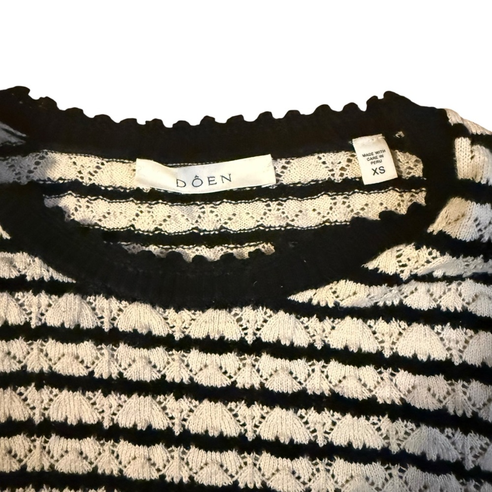 DÔEN Prudence Pointelle Sweater Size XS - Picture 4 of 5